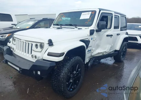 2022 Jeep Wrangler 4Xe Unlimited Sahara 4X4 from USA, damaged, VIN 1C4JJXP66NW152986